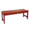 Highwood Usa 4ft Lehigh Picnic Bench Outdoor Furniture for Patio, Backyard, Garden AD-BENN2-RED - alternate 1